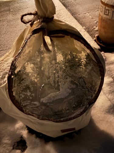 Customer photo review of Winterschutz für Kübelpflanzen mit Fenster XL H 100 x B 80 cm Ø 51 cm