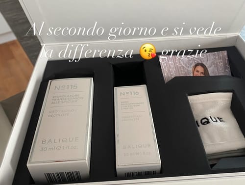 Customer photo review of BOX LONGEVYA – Trattamento Intensivo di Attivazione e Rigenerazione Cutanea