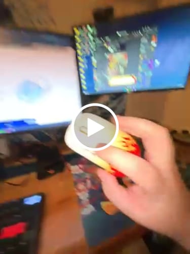 Customer video review of Pulsar x Demon Slayer Kyojuro Rengoku X2H Gaming Mouse - Medium Size (Size 2)