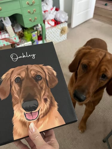 Customer photo review of Pet Art Canvas Wrap
