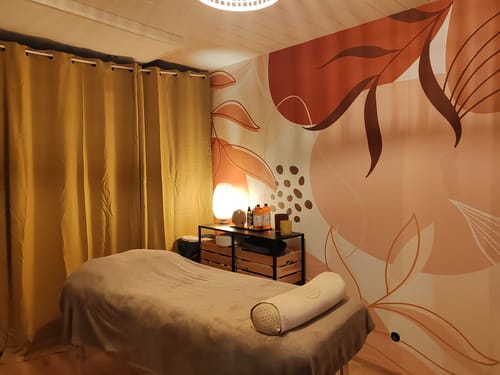 Customer photo review of Papier Peint Terracotta Motif