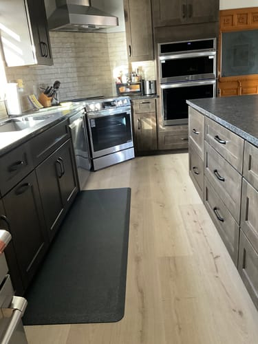 Customer photo review of 6' x 2' Vintage Leather Collection - Granite Steel