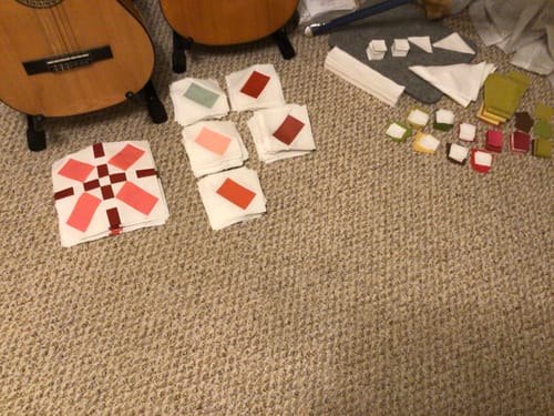 Customer photo review of Positive Vibes Precut Quilt Kit Featuring Riley Blake Confetti Cottons