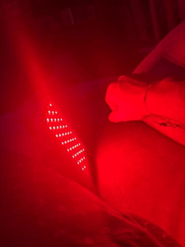 Customer photo review of Red & Infrared Light Therapy Panel
