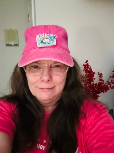 Customer photo review of Pink Creator Cap