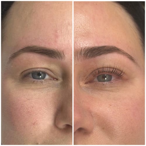 Customer photo review of LASH AND BROW LIFT 3 STEP SYSTEM