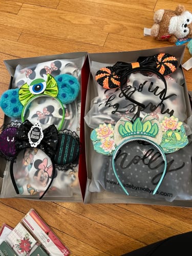 Customer photo review of Monsters Mickey Ears