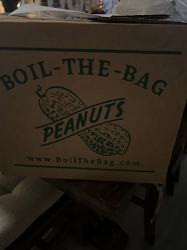 Customer photo review of Boil-The-Bag Boiled Peanuts - (6 Bags)