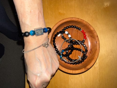 Customer photo review of OFFICIAL MONSTERS OF ROCK CRUISE BRACELET 2024 - BEADED BRACELET