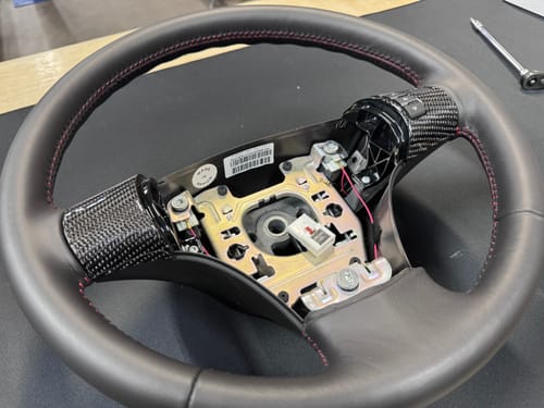 Customer photo review of Real Carbon Fiber Steering Wheel Button Trim Cover Frame Bezels interior Replacement part For Chevy Corvette C6 2006-2011