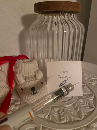 Customer photo review of Meilenstein Karten Kinderwunsch