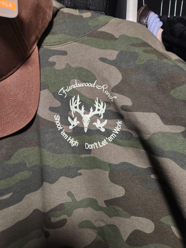 Customer photo review of Custom Heavyweight Camo-Styled Hoodie - IND4000