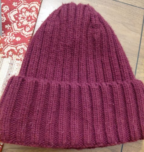 Customer photo review of Silk Lined Beanie – Frizz-Free Warmth