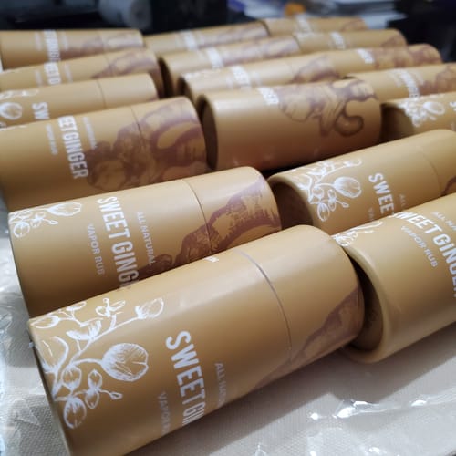 Customer photo review of Sweet Ginger Vapor Rub