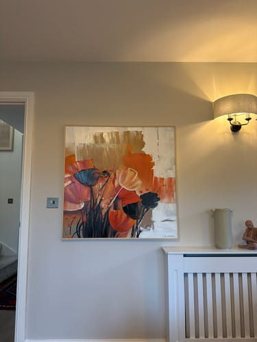 Customer photo review of Flower And Tree Abstract Canvas Art #FT 240