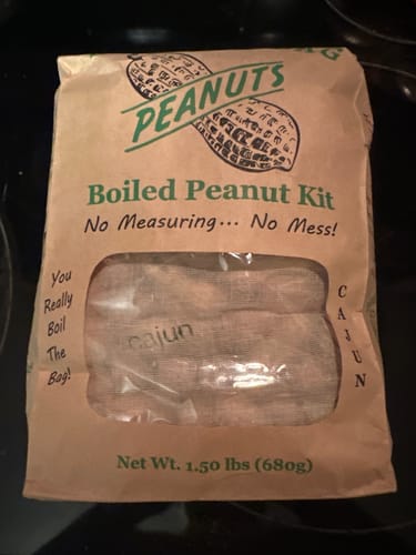 Customer photo review of Boil-The-Bag Boiled Peanuts (2 Bags)