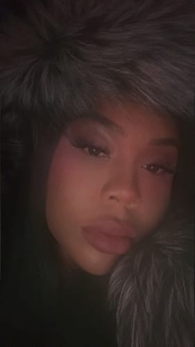 Customer photo review of Silver Fox Fur Headband