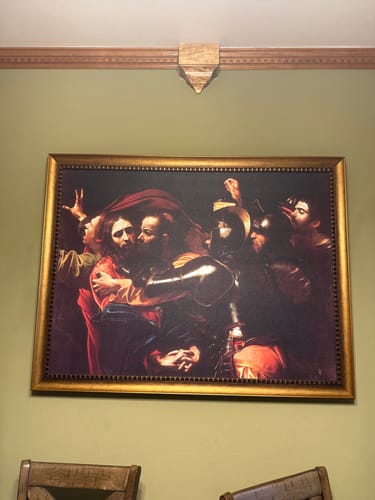 Customer photo review of The Taking of Christ Painting by Caravaggio