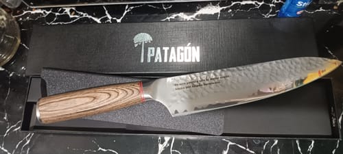 Customer photo review of Cuchillo Parrillero Acero Alemán 3 capas hoja 20 PATAGÓN - VIVA EL ASADO