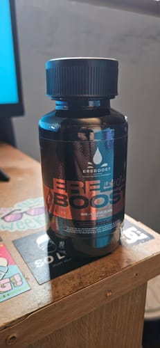 Reseña con foto de un cliente sobre EREBOOST | 60 Cápsulas | Pack 3 meses