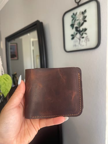 Customer photo review of Badge Bifold Wallet