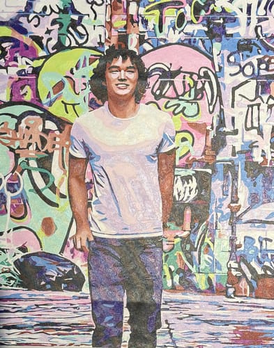 Customer photo review of Custom Paint by Number Kit