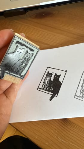 Customer photo review of Stempel mit eigenem Logo/Motiv