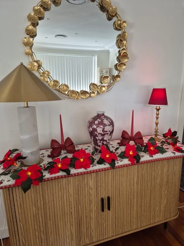 Customer photo review of Rouge Braided Trim Lamp Shade