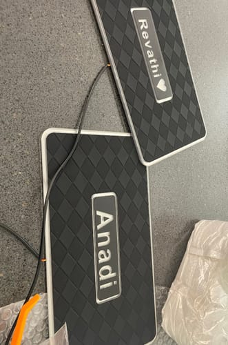 Customer photo review of GlowMatz™ Custom RGB LED Car Mats