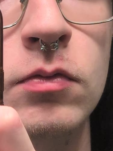 Customer photo review of SUNNY & LUNA REAL SEPTUM
