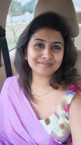 Customer photo review of Neela Ambar (Pure Mul Cotton Saree)