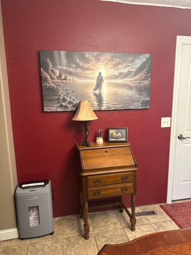Customer photo review of Walking on Water - Faith Wall Art II