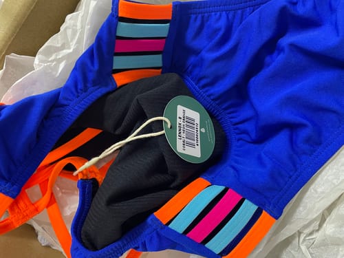 Customer photo review of LENNOX ONE PIECE || Cobalt|Neon Orange