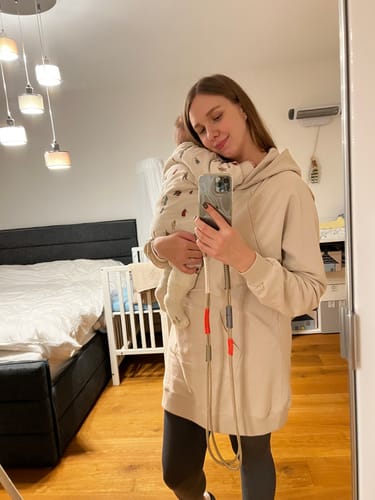 Customer photo review of Oversized Heather Still-Hoodie aus Bio-Baumwolle 2.0
