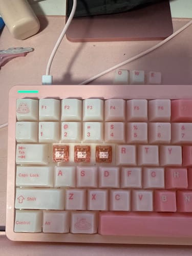 Customer photo review of HMX SU COLOR R2 PINK LINEAR SWITCH FACTORY LUBED EDITION (10PCS)
