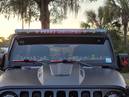 Customer photo review of Light Bar Cover | Dual Row 52"