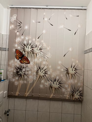 Customer photo review of Lamellenvorhang Motiv "Pusteblume Schmetterling"