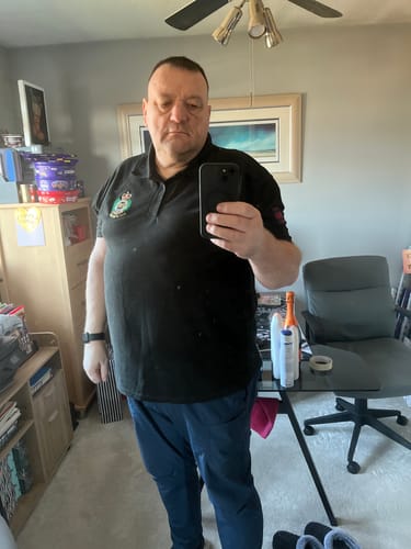 Customer photo review of TRF Logo Right Sleeve