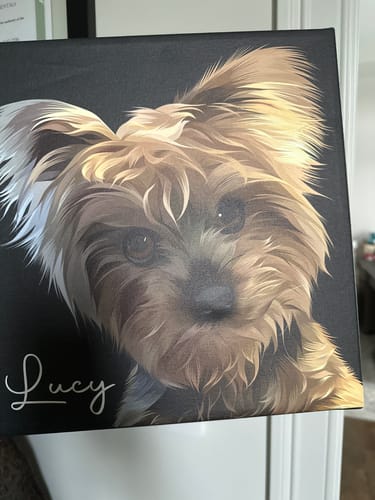 Customer photo review of Pet Art Canvas Wrap