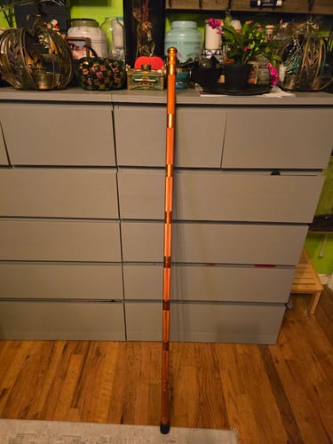 Customer photo review of Tactical hiking stick with survival and self-defense gear