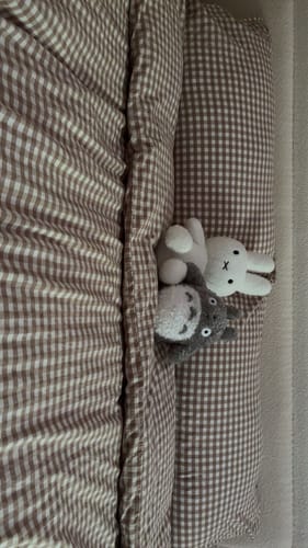 Customer photo review of Cotton Small Gingham Duvet Cover - Green