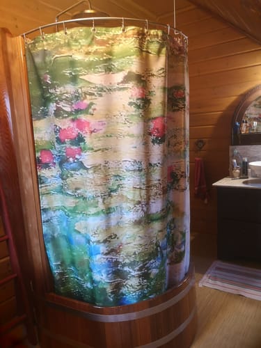 Customer photo review of Foto-Duschvorhang mit eigenem Motiv gestalten – Maßanfertigung