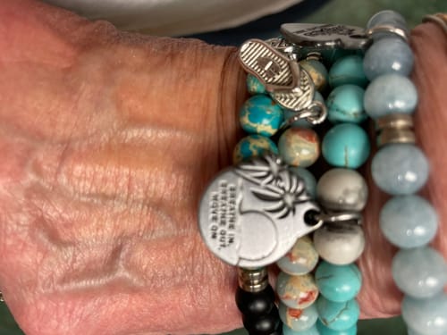 Customer photo review of BEADED – “BUBBLES UP”