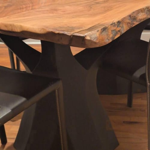 Customer photo review of 413/451 Ramo 28" H Single Table Leg Scandinavian Style