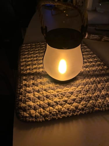 Customer photo review of Glødflamme – lanternen med den evige flamme