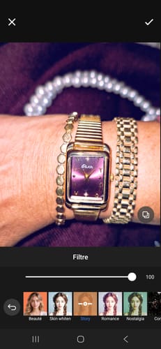 Customer photo review of LA VELVET MONTRE DORÉ AVEC CHIFFRES ARABES