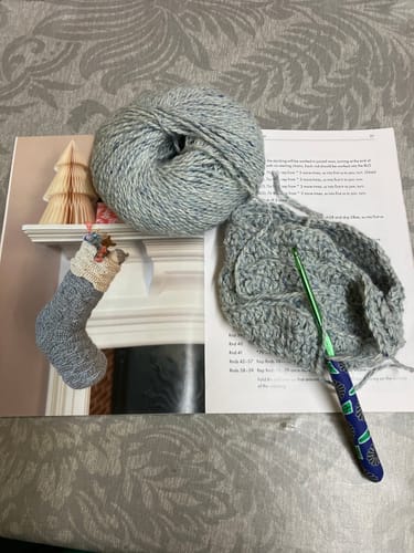 Customer photo review of The Curate Crochet Box Advent 2025