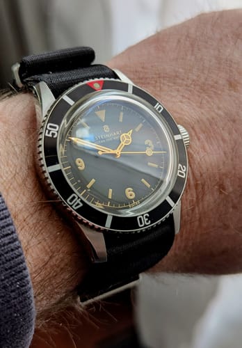 Customer photo review of Black Nylon Watch Strap