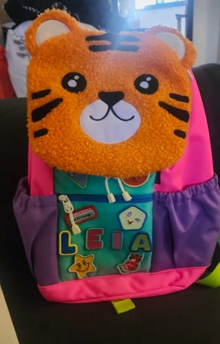 Customer photo review of Runrascals Letter Patches (Solid)