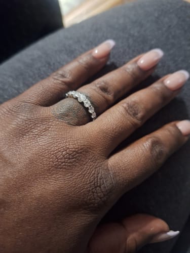 Customer photo review of 14K YELLOW GOLD 1.43 CARAT CERTIFIED LAB GROWN DIAMONDS RING BAND